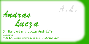 andras lucza business card